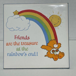 Retro Care Bear Tile- Friend Bear